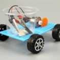 小学生科学实验教具盐水动力车儿童科技小制作DIY化学手工